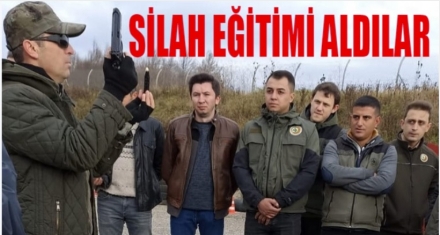 SİLAH EĞİTİMİ ALDILAR 