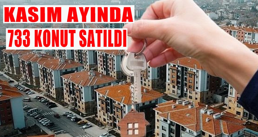 KASIM AYINDA 733 KONUT SATILDI