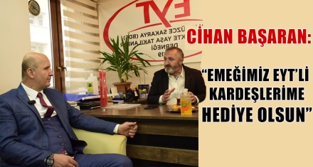 “Emeklilik hakları hayırlı olsun”