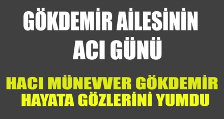 GÖKDEMİR AİLESİ ACI GÜNÜ