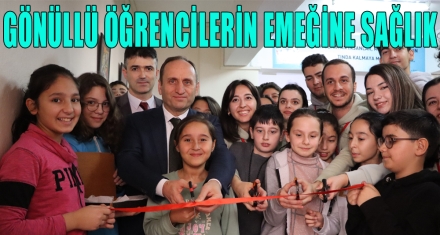 GÖNÜLLÜ ÖĞRENCİLERİN EMEĞİNE SAĞLIK 