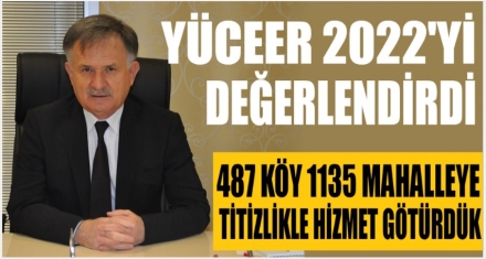 YÜCEER 2022'Yİ DEĞERLENDİRDİ