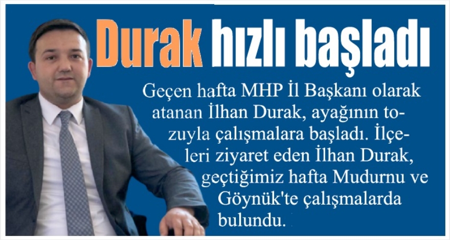Durak; ‘Kaybedecek vaktimiz yok'