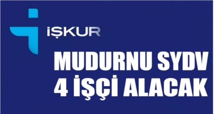 Mudurnu SYDV Geçici 4 İşçi Alacak