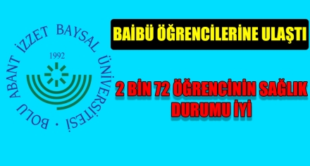 BAİBÜ ÖĞRENCİLERİNE ULAŞTI