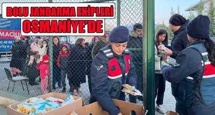 BOLU JANDARMA EKİPLERİ OSMANİYE'DE