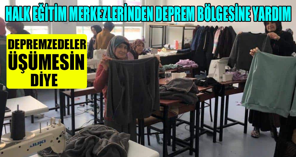 DEPREMZEDELER ÜŞÜMESİN DİYE