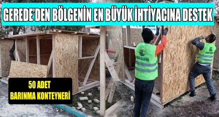 GEREDE'DEN BÖLGENİN EN BÜYÜK İHTİYACINA DESTEK