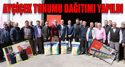 AYÇİÇEK TOHUMU DAĞITIMI YAPILDI