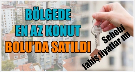 Bölgede en az konut Bolu'da satıldı!