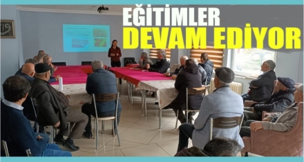 EĞİTİMLER DEVAM EDİYOR