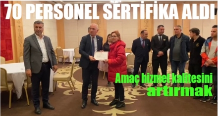 SERTİFİKALARINI ALDILAR