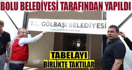 BOLU BELEDİYESİ TARAFINDAN YAPILDI