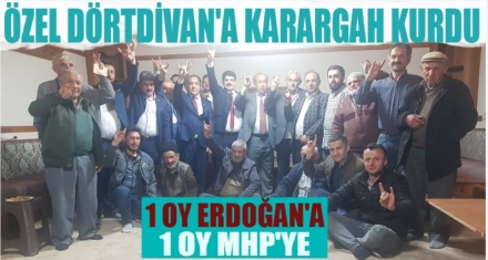 ÖZEL DÖRTDİVAN'A KARARGAH KURDU
