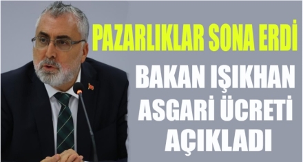ASGARİ ÜCRET BELLİ OLDU 