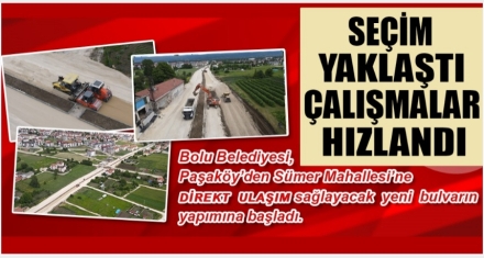 BOLU'NUN BATISINA YENİ BULVAR