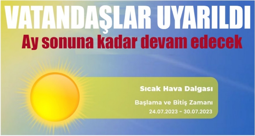 METEOROLOJİ UYARDI
