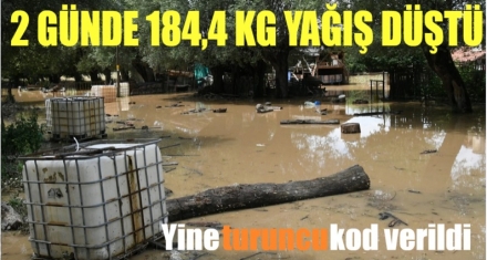METRE KAREYE 184,4 KG YAĞIŞ DÜŞTÜ