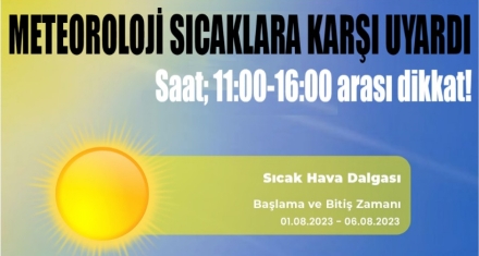 SAAT 11:00 İLE 16:00 ARASI DİKKAT!