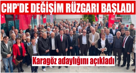 KARAGÖZ ADAYLIĞINI AÇIKLADI 