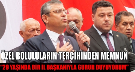 ÖZEL BOLULULARIN TERCİHİNDEN MEMNUN  