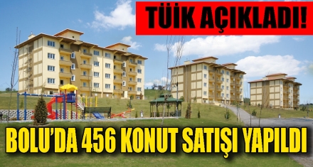 BOLU'DA EKİM AYINDA 456 KONUT SATIŞI YAPILDI