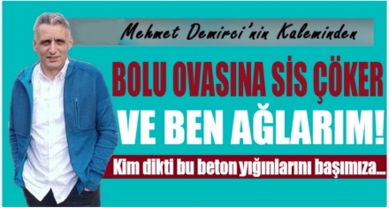BOLU OVASINA SİS ÇÖKER