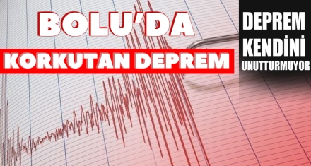BOLU'DA KORKUTAN DEPREM 