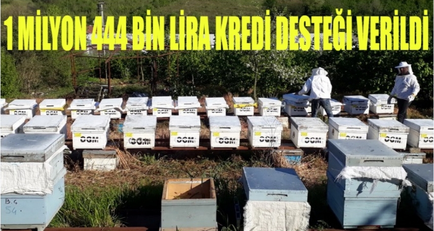 1 MİLYON 444 BİN LİRA DESTEK KREDİSİ VERİLDİ