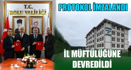 İL MÜFTÜLÜĞÜNE DEVREDİLDİ 