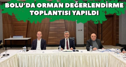 BOLU'DA ORMAN DEĞERLENDİRME TOPLANTISI YAPILDI