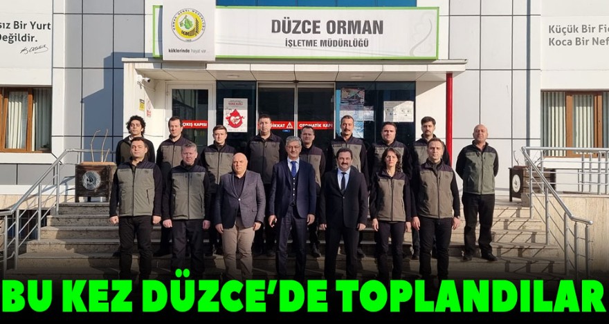 BU KEZ DÜZCE'DE TOPLANDILAR