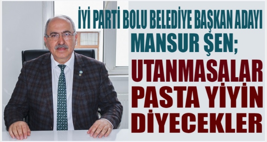 MANSUR ŞEN; ‘Mecbur değilsin!'
