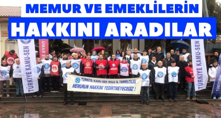 MEMUR VE EMEKLİNİN HAKKINI ARADILAR
