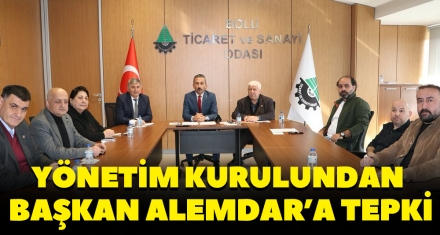 YÖNETİM KURULUNDAN BAŞKAN ALEMDAR'A TEPKİ