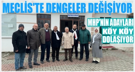 MHP İL GENEL MECLİS ADAYLARINDAN KÖYLERE ÇIKARTMA 