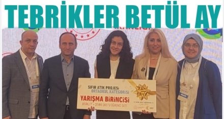 BETÜL AY TÜRKİYE BİRİNCİSİ OLDU