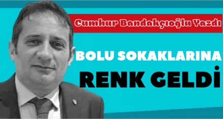 Bolu sokaklarına renk geldi!