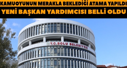 YENİ BAŞKAN YARDIMCISI BELLİ OLDU