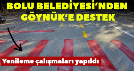 BOLU BELEDİYESİ'NDEN GÖYNÜK'E DESTEK