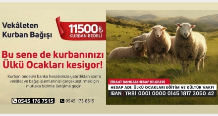 BU SENE DE KURBANINIZI ÜLKÜ OCAKLARI KESİYOR