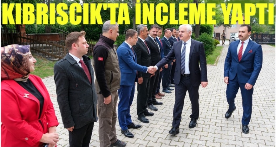VALİ KILIÇ KIBRISCIK'TA İNCELEMELERDE BULUNDU