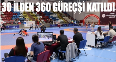 30 İLDEN 360 GÜREŞÇİ KATILDI 