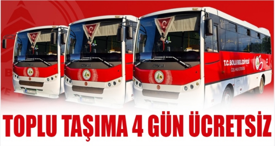 BAYRAMDA TOPLU TAŞIMA ÜCRETSİZ OLACAK