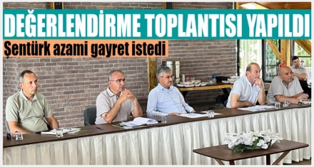 Değerlendirme toplantısı yapıldı