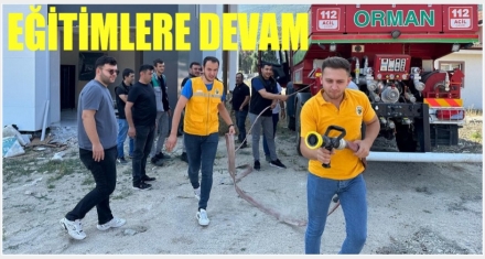 Eğitimlere devam edildi 