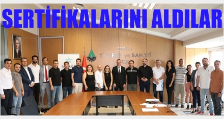 SERTİFİKALARINI ALDILAR