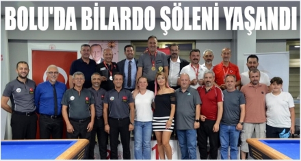 Bilardo şöleni yaşandı 