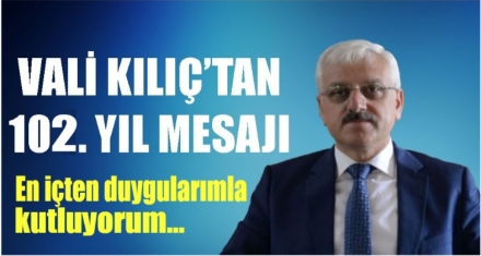 VALİ KILIÇ'TAN ZAFER BAYRAMI MESAJI