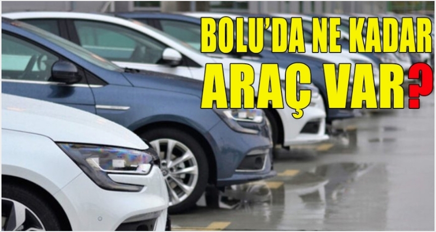 Bolu'da trafiğe kayıtlı kaç araç var